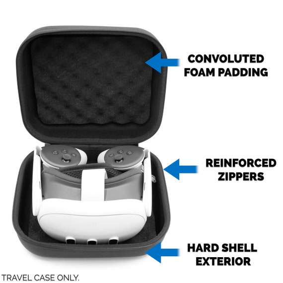CASEMATIX Mighty and Compact Slim Hard Shell VR Headset Case
