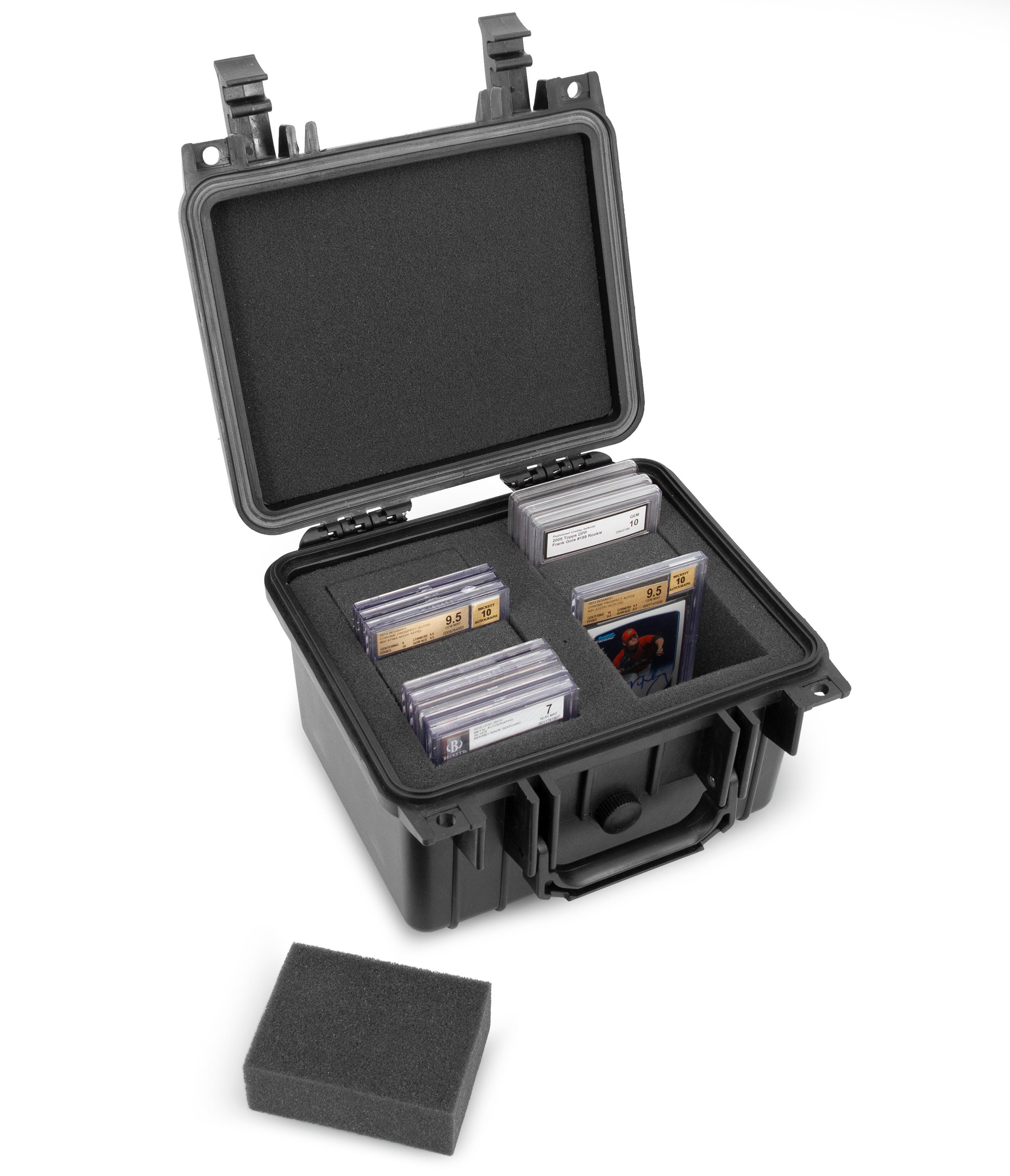 XXL Graded Card Storage Box PSA BGS One Touch Weatherproof Case BLACK 