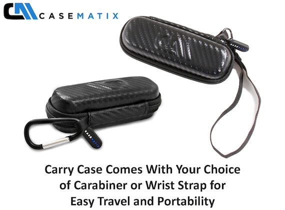 CM Travel Case for Invoxia GPS Tracker for Vehicles Hard Shell Protective  Case With Padded Interior and Metal Carabiner , Case Only 