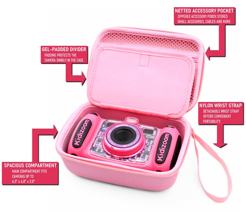 CASEMATIX Pink Camera Case for Vtech Kidizoom Camera Pix Duo Etsy