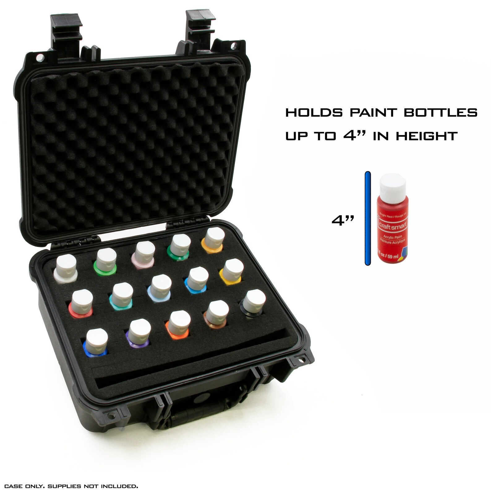 CM 13 Waterproof Acrylic Paint Carrying Case Hard Etsy