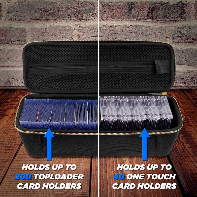 CASEMATIX Top Loader Card Storage Case for Trading Cards With Etsy