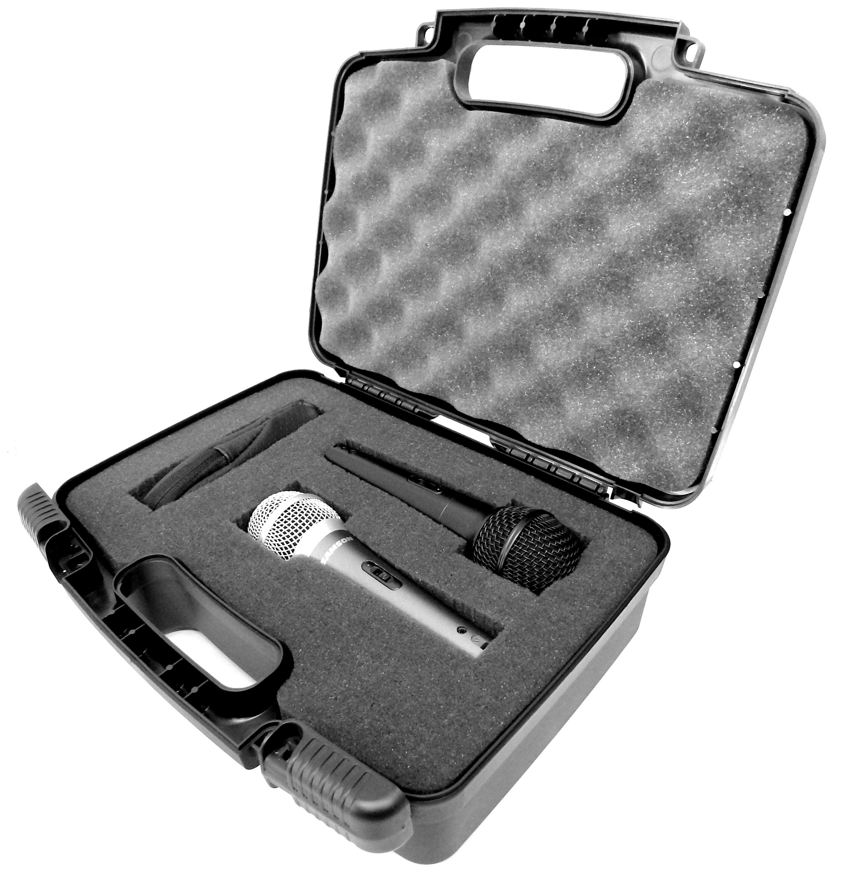 Casematix Customizable Dual 2 Microphone Hard Case fits Shure Etsy