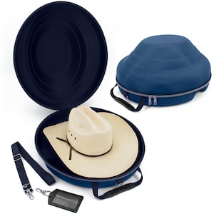 Atzi Hats Cowboy Hat Travel Box Large Wide Brim Fedora Case