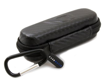 CM Travel Case Fits AliveCor Kardia Mobile 6L EKG and 6 Lead Heart Monitor Acessories with Clip On Carabiner - Case Only