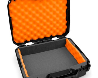 CM Stage Mixer Case fits Yamaha Mg10xu Mg10, Mg06 and More 10 Input Stereo Mixers in Shock Absorbing Orange Foam, Includes Case Only