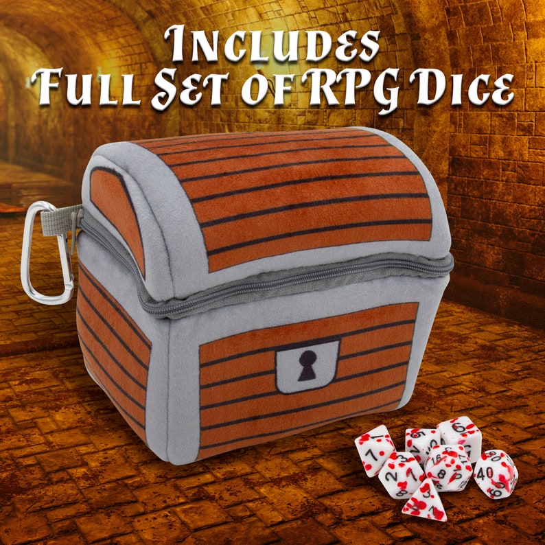 CASEMATIX Mimic Dice Chest and Dice Jail With 7 Included RPG Etsy