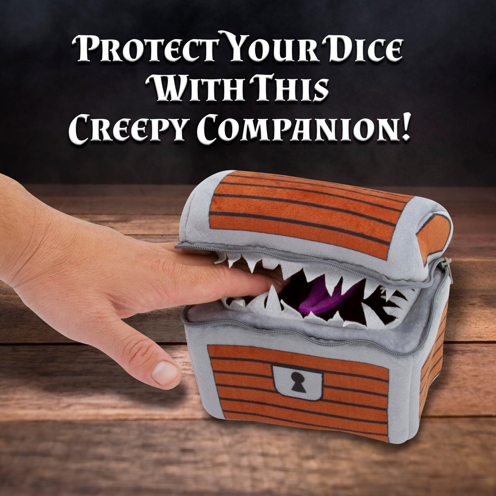 CASEMATIX Mimic Dice Chest and Dice Jail With 7 Included RPG Etsy