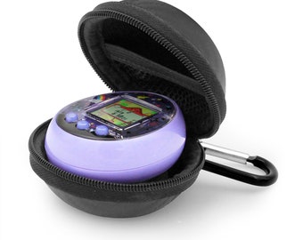 Black Clip On  Toy Case for Tamagotchi On Interactive Virtual Pet Game , Includes Compact Case Only by Casematix