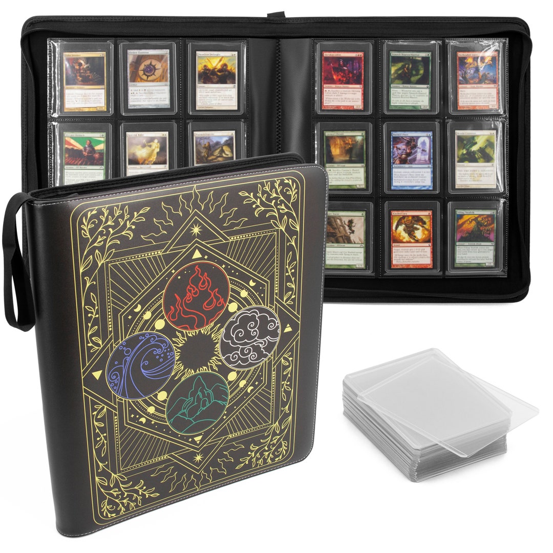 CM Top Loader Binder for 252 TCG Cards 9 Pocket Toploader Binder for Standard Card Holders With