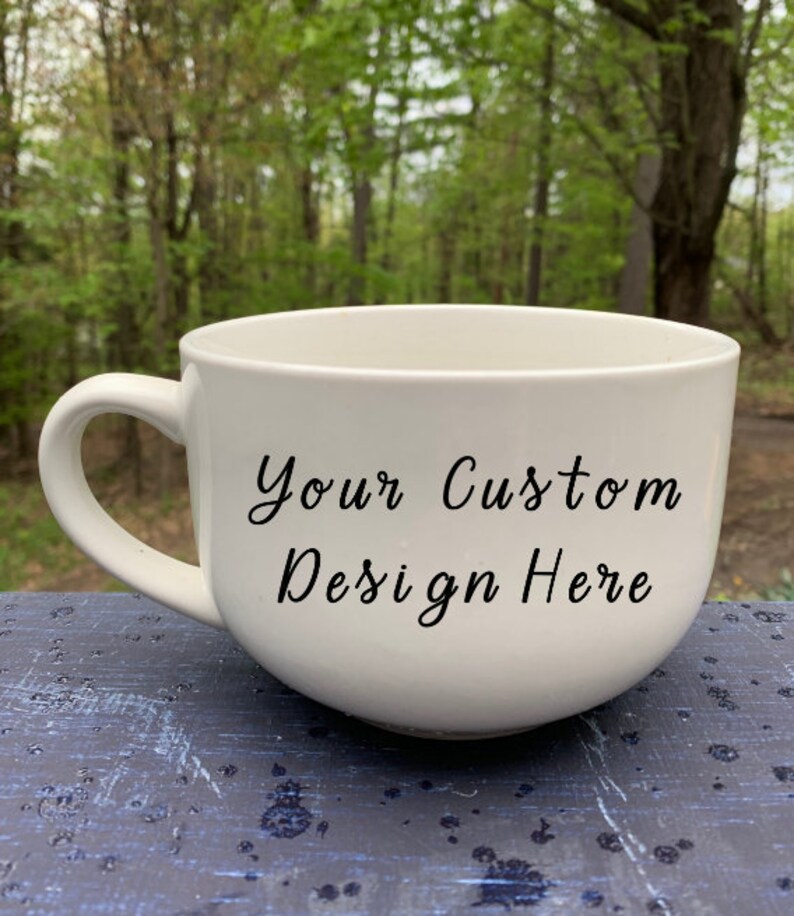 Large Soup Mug Custom Personalized Etsy