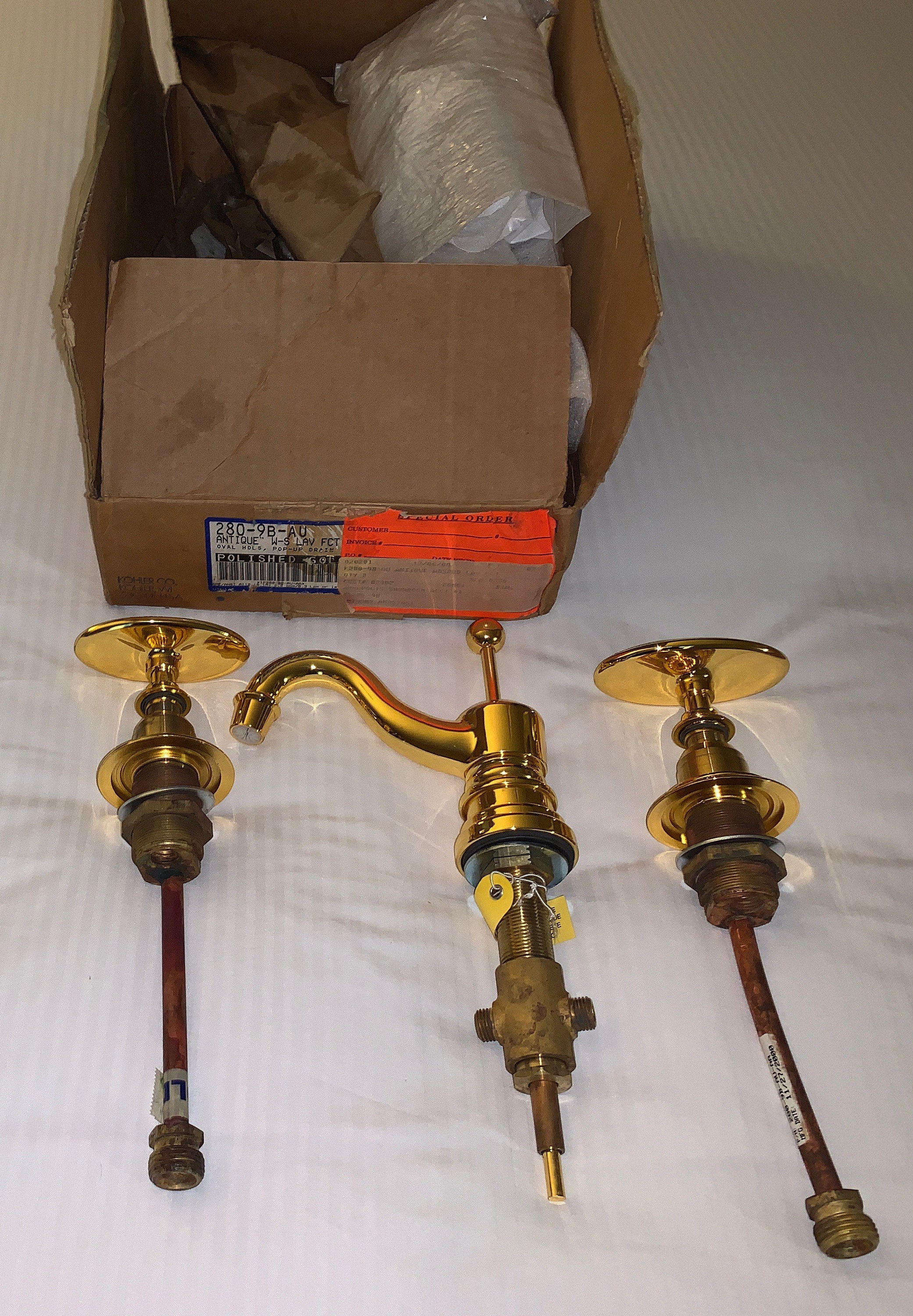 NEW Kohler 2809BAU Antique Line Lavatory Faucet in Polished Etsy