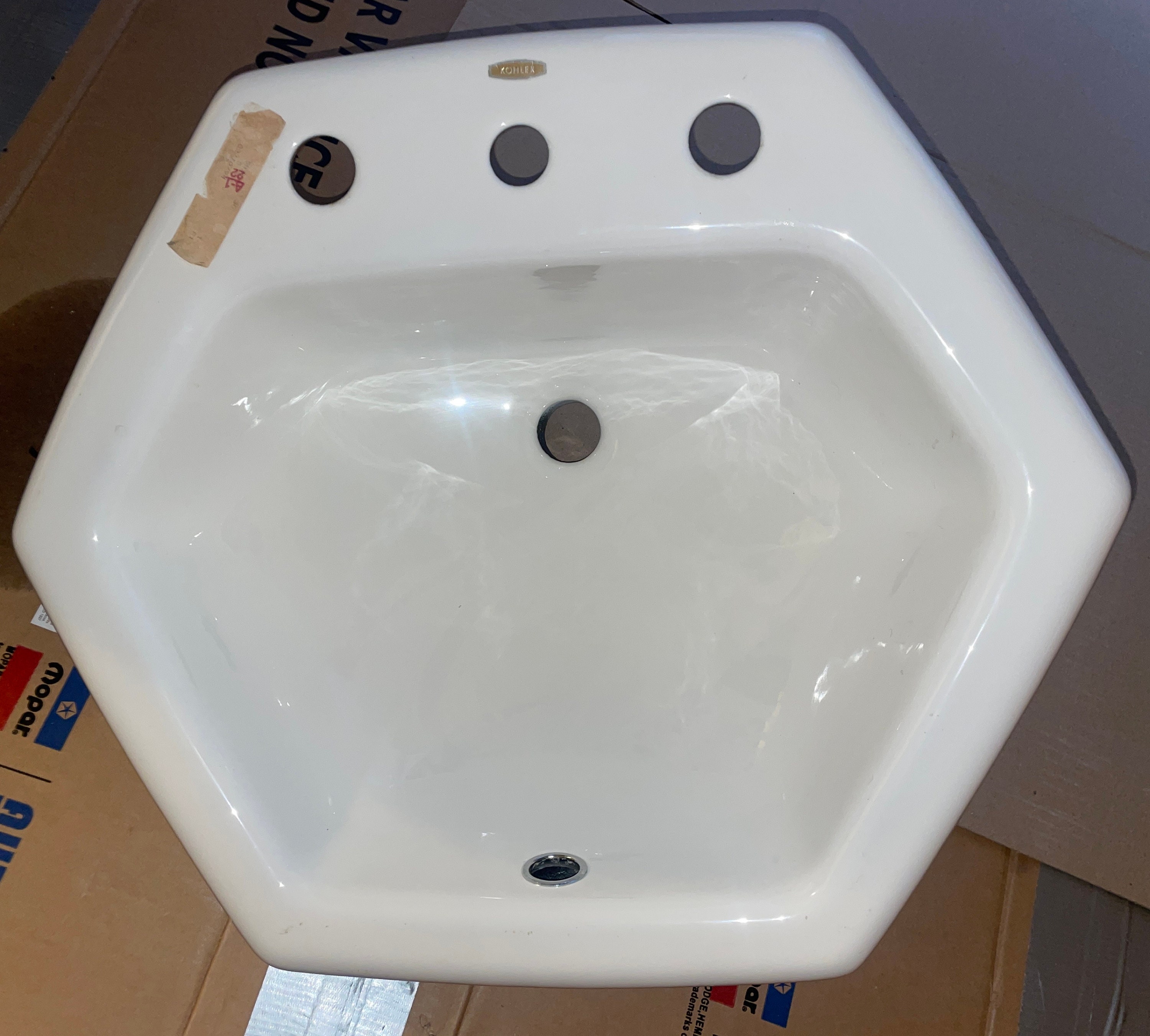 Unused Kohler White K-2930-8-0/K-2931 Hexagonal Hexagon Hex Hexsign Cast Iron Sink - Etsy