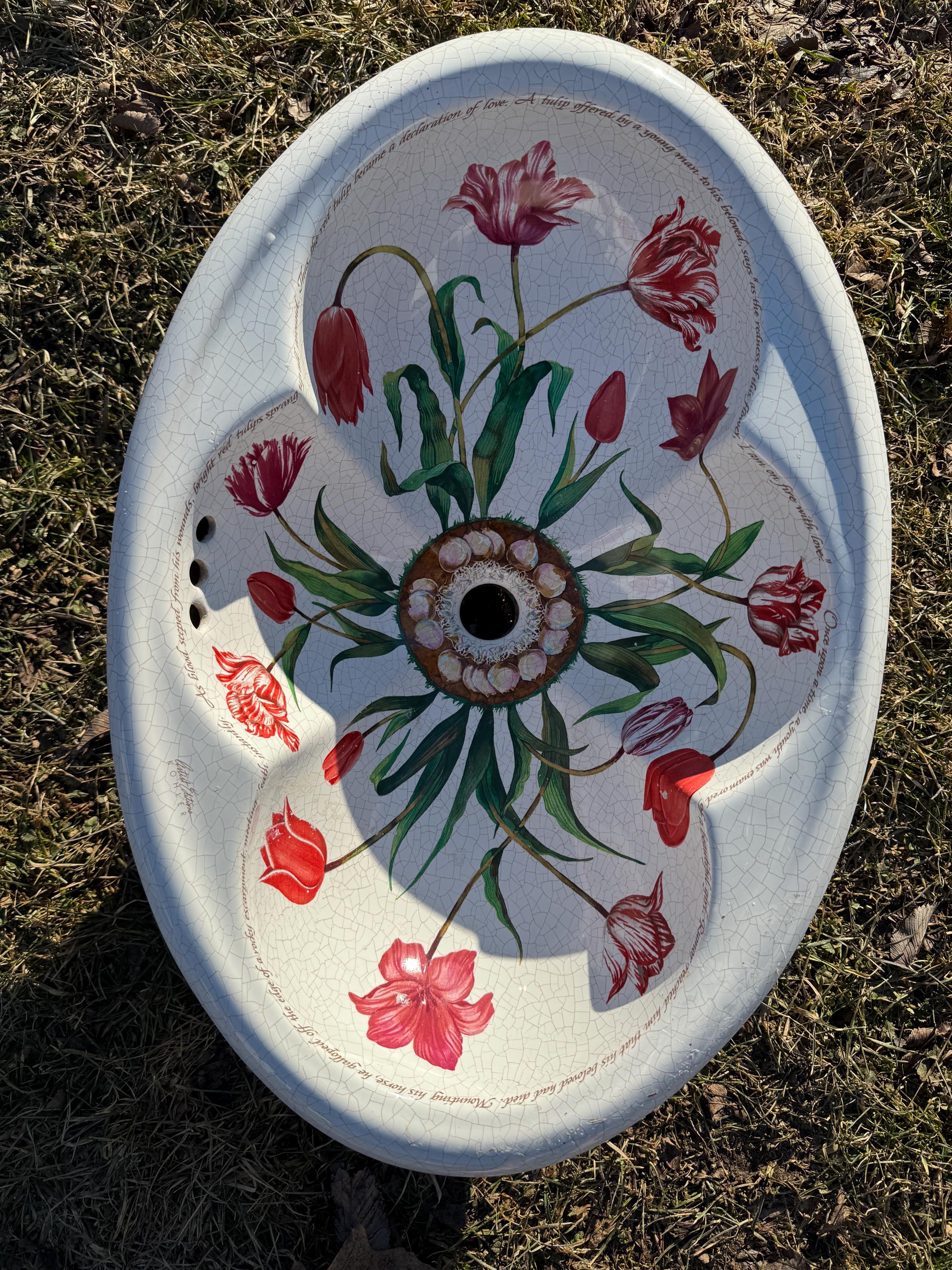Kohler K-14173-TL-0 Artist Edition Red Tulip Fables and Flowers Lavatory  Sink - Etsy, image size:2250x3000