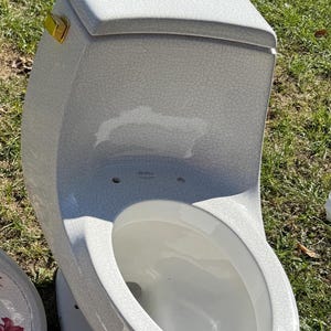 Kohler Fables and Flowers Limited Edition 1pc Artist Edition Crackle Pattern Toilet (matches Sink and Faucet - NOT INCLUDED)