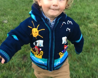 Pull Polaire Jirafe Pour Enfant 3-4 Ans - Rouge, Manches 3/4, Unisexe, Neuf Sans étiquette