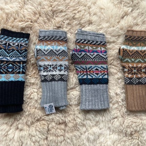 Warm fingerless gloves, alpaca gloves, wrist warmers, dog walking gloves, driving gloves, writing gloves, Christmas gift her or him