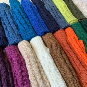 Gebreide vingerloze handschoenen, alpacahandschoenen, polswarmers, hondenuitlaatwanten, autohandschoenen, winterhandschoenen, kerstcadeau, kousvuller