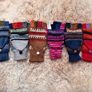 Rękawiczki z alpaki, rękawiczki bez palców, rękawiczki z mieszanki alpaki, rękawiczki do spacerów z psem, rękawiczki do jazdy samochodem, prezent dla niej lub dla niego