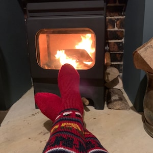 Alpaca wool hiking and walking socks.