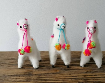 ベビーアルパカパンダのぬいぐるみ：かわいいウールおもちゃの