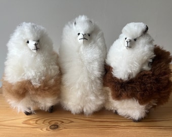 Pure supersoft small cuddly alpaca plushie, alpaca toy, supersoft llama ornament, cuddly llama, ideal Christmas gift or at any time