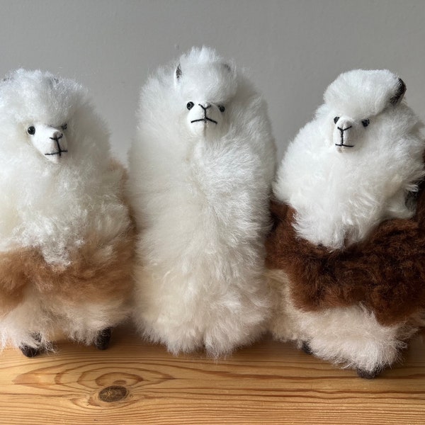 Pure supersoft small cuddly alpaca plushie, alpaca toy, supersoft llama ornament, cuddly llama, ideal Christmas gift or at any time