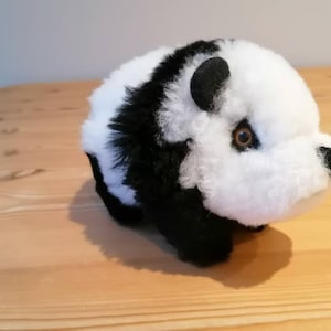 Pure supersoft cuddly alpaca panda plushie, alpaca panda toy, panda ornament,cuddly panda, alpaca wool panda,cute panda mother&#39;s day gift