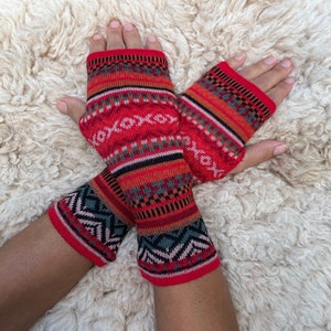 Pure baby Alpaca fingerless gloves, alpaca writing gloves, driving gloves, dog walking gloves, wrist warmers, Christmas gift