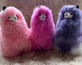 Handmade Baby Alpaca Stuffed animal Plush llama 12.6 