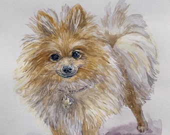 Pet Portrait Watercolor | Hand Painted Custom Watercolor
