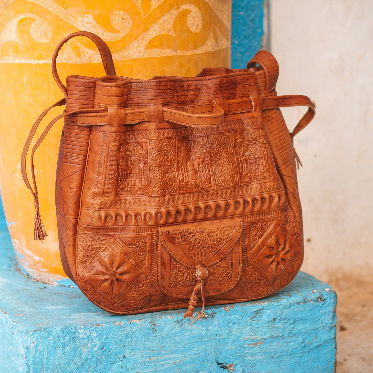 Tan Leather Handmade Hobo Bags for Women Western Purse Boho Etsy