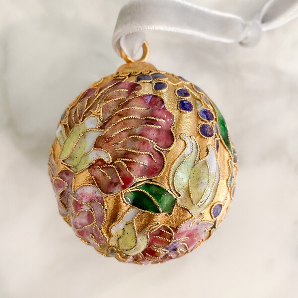 Vintage Cloisonné Ornament