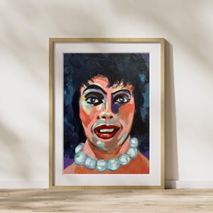 Dr. Frank-N-Furter, Rocky Horror Picture Show, Rocky Horror Decor, Rocky Horror Painting, Tim Curry Portrait