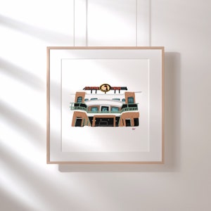 Historic Ybor City, Tampa, Cuban District, Cigar Factory, Ybor Illustration, Tampa Bay Illustration