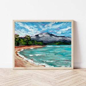 Puerto Rico Art, Fajardo Travel Art, Beach Art Print,  Isla del Encanto Artwork
