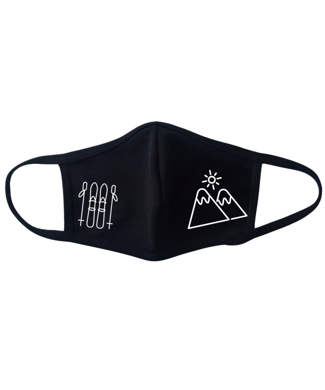 Love to Ski Face Mask Skiing Face Mask Gifts for Skiers Love Mountains