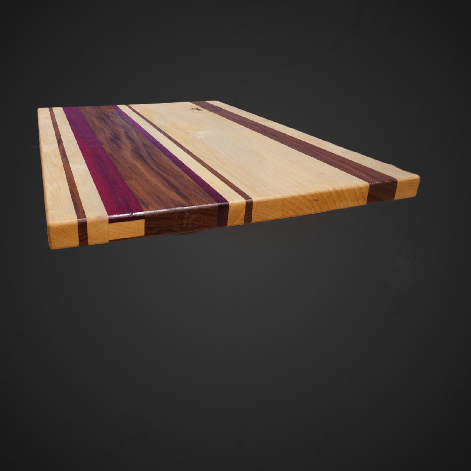 Purple Heart Walnut & Maple Cutting Board | Etsy