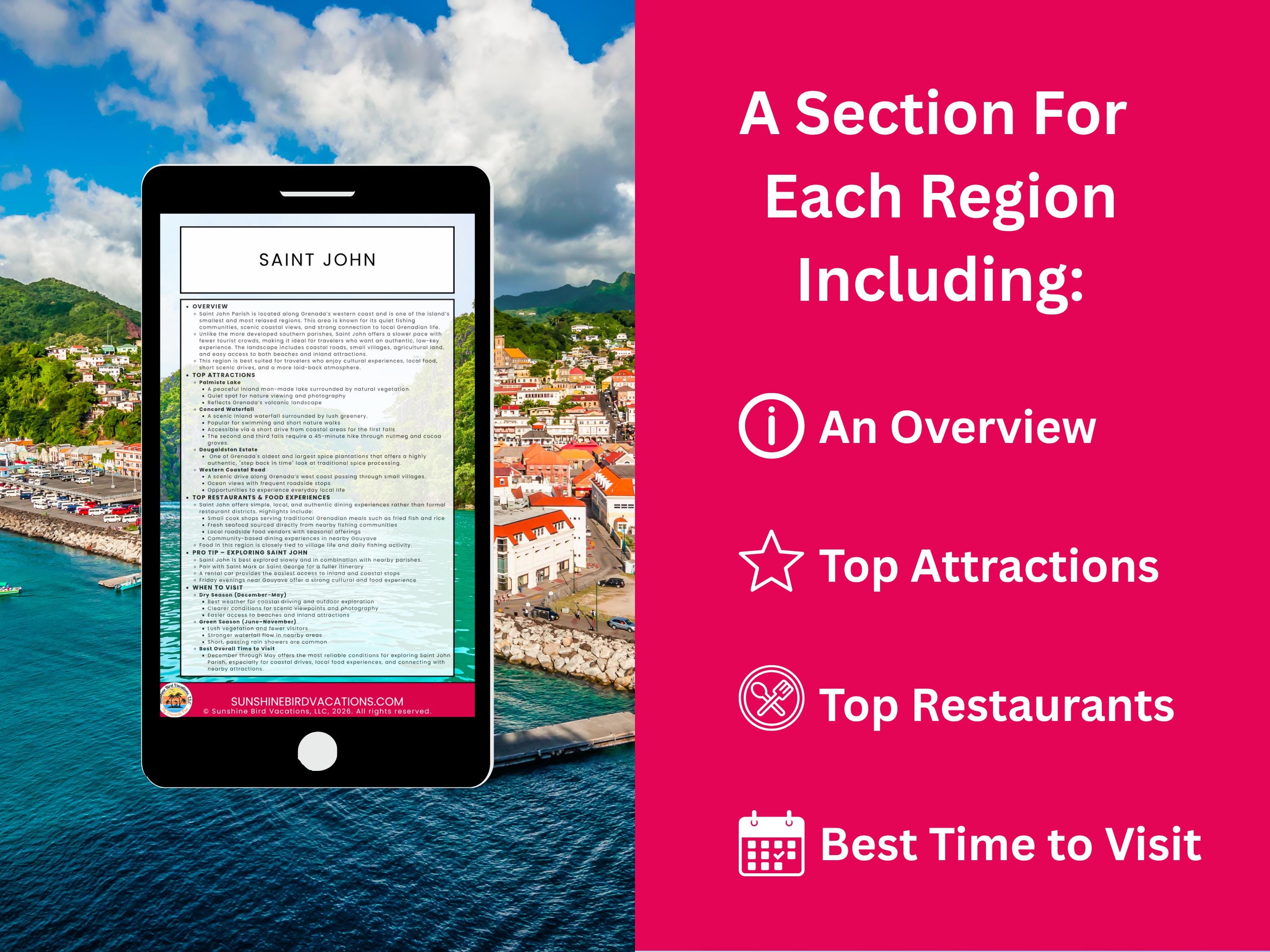 2026 Editable Grenada Travel Guide Client Handout for Travel Advisors ...
