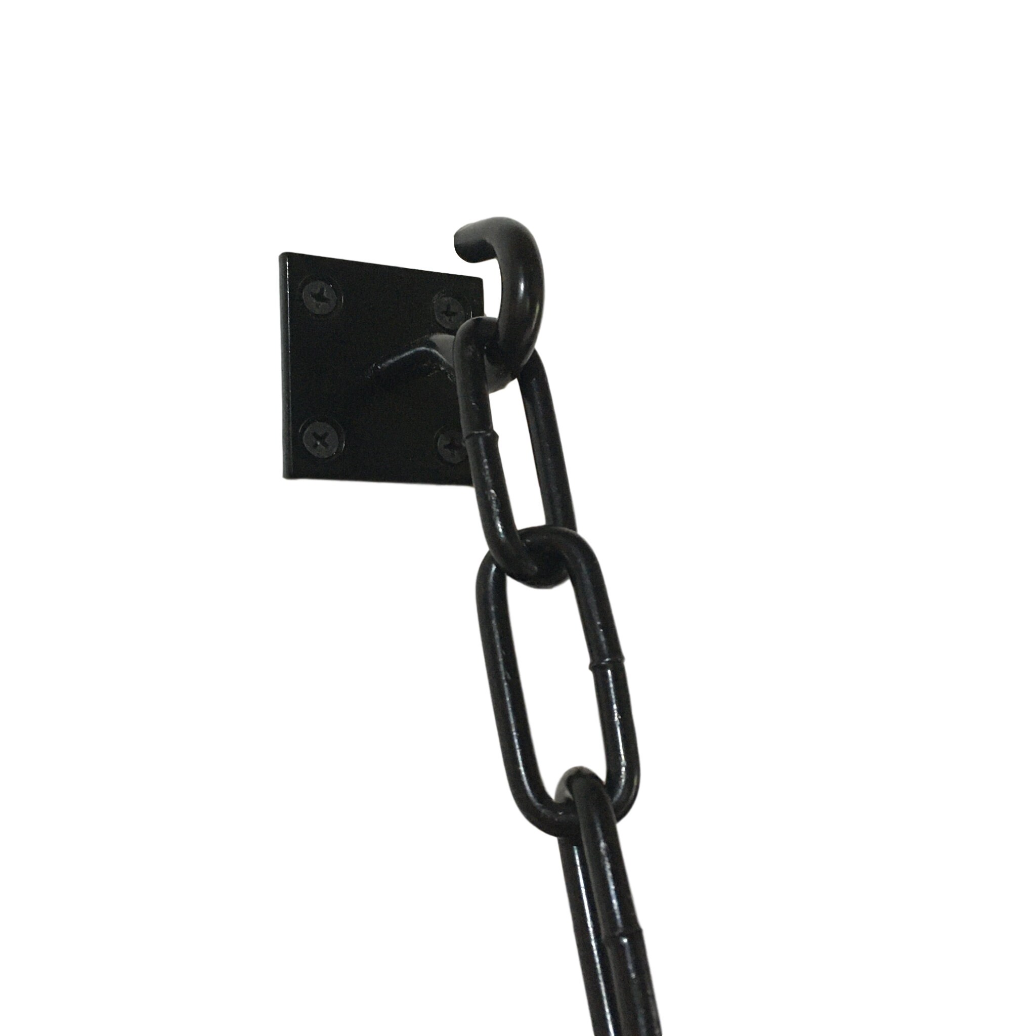 2 x Black Hook & Chain Shelf Brackets 1 x Pair Fixings Etsy