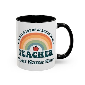 Personalized Teacher Appreciation Mug: Custom 11oz/15oz Coffee Cup - Unique Gift for Educators
