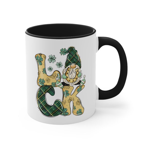 Mug de la Saint-Patrick, Mug porte-bonheur, Mug à café irlandais, Cadeau de la Saint-Patrick, Mug trèfle trèfle, Mug porte-bonheur, Saint Patrick A0137-004A