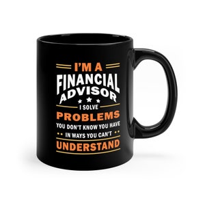 Mug personnalisé conseiller financier : cadeau unique pour CFP, spécialiste des finances ou analyste