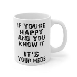 Taza de café con temática de medicamentos divertida: regalo perfecto para médicos, enfermeras y amigos