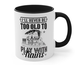 Model Train Enthusiast Coffee Mug: Perfect Gift for Railroad Hobbyists and Locomotive Lovers