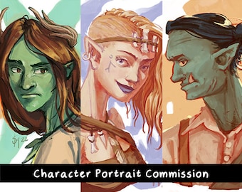 Character Art Commissions for DnD | dnd art commission, dnd character art, portrait commission, anime art commission, sketch commission