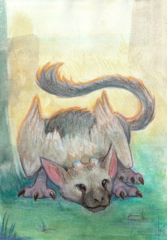 The Last Guardian Trico Art Print