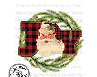 Santa Sublimation Design, Vintage Santa, Sublimation Design, Waterslide PNG, Retro Santa Design