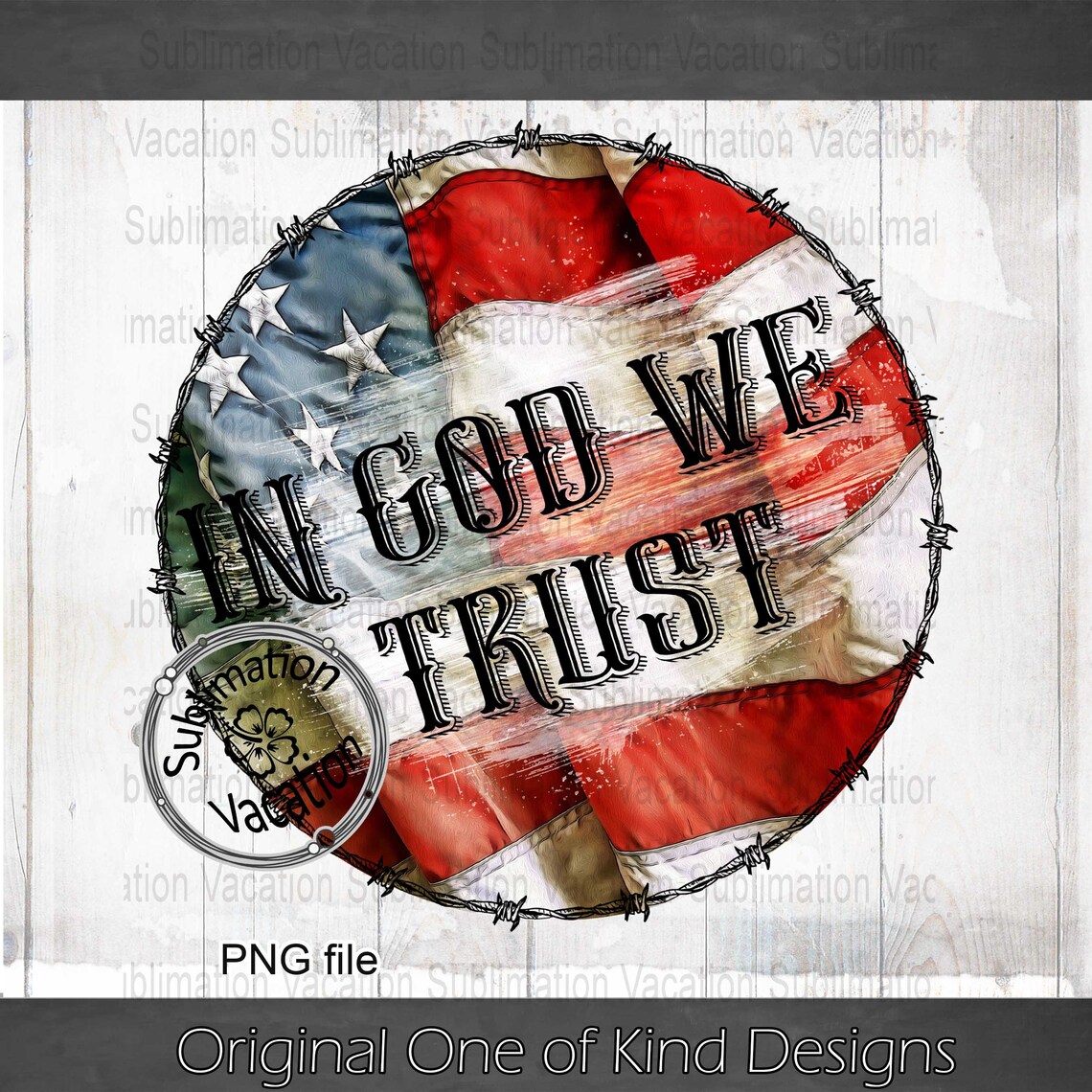 In God We Trust PNG American Flag PNG American Flag Tee | Etsy