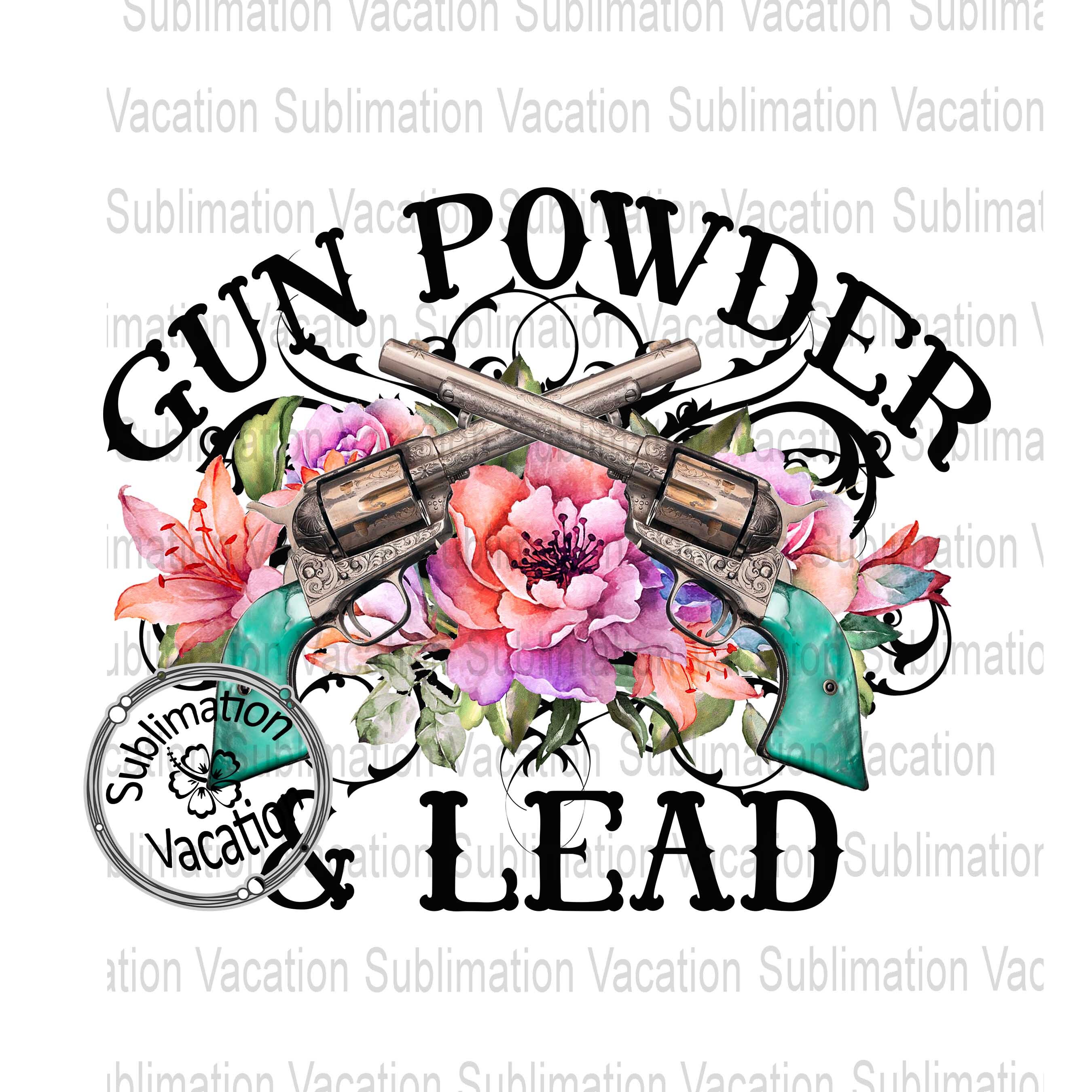 Gun Powder and Lead PNG, Vintage Guns PNG, Sublimation Download, Vint…